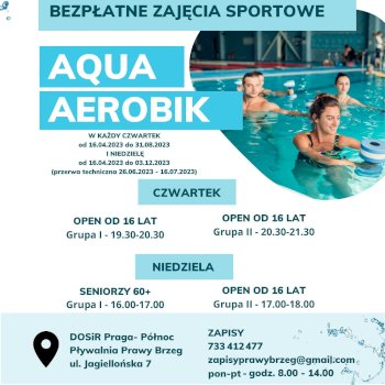 Aqua aerobik na Pradze Północ - Życie Pragi Północ