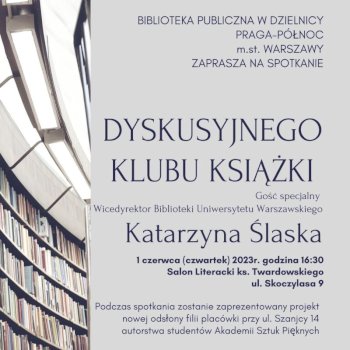 Dyskusyjny Klub Książki na Pradze - czerwiec 2023 - Życie Pragi Północ