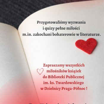 Walentynkowe atrakcje z biblioteką na Pradze Północ - Życie Pragi Północ