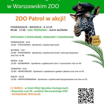 4 Tydzień Misji Ogrodów Zoologicznych i Akwariów - Życie Pragi Północ
